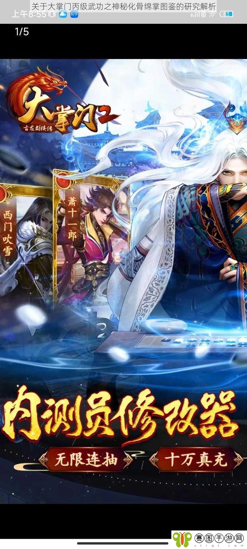 关于大掌门丙级武功之神秘化骨绵掌图鉴的研究解析