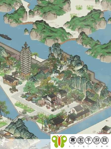 江南百景图白雪镇,布局策略与美学深度探索