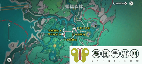 《原神》4.8限时地图赐福森林全宝箱位置图文攻略