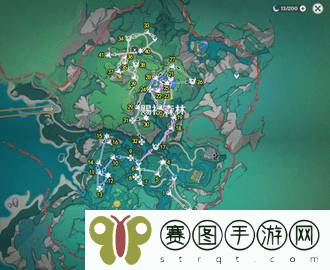 《原神》4.8限时地图赐福森林全宝箱位置图文攻略
