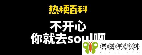 抖音不开心你就去soul是什么梗 不开心你就去soul出处介绍