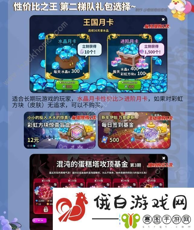 冲呀饼干人王国开服礼包怎么买