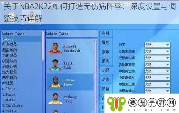 关于NBA2K22如何打造无伤病阵容