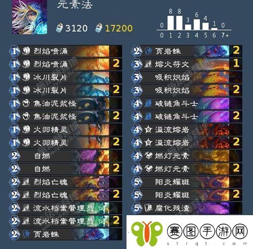 炉石传说深暗领域元素法卡组怎么搭配