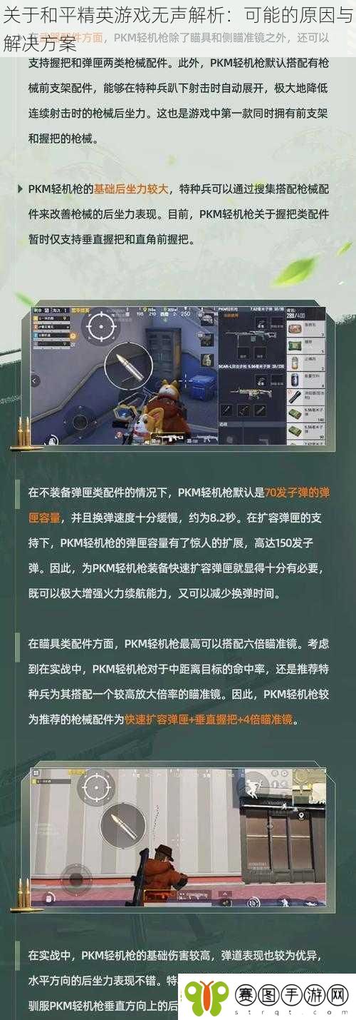 关于和平精英游戏无声解析