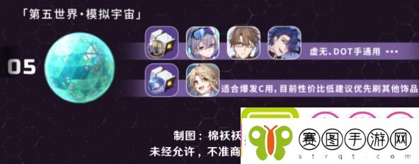 崩坏星穹铁道3模拟宇宙双倍掉落饰品刷取建议