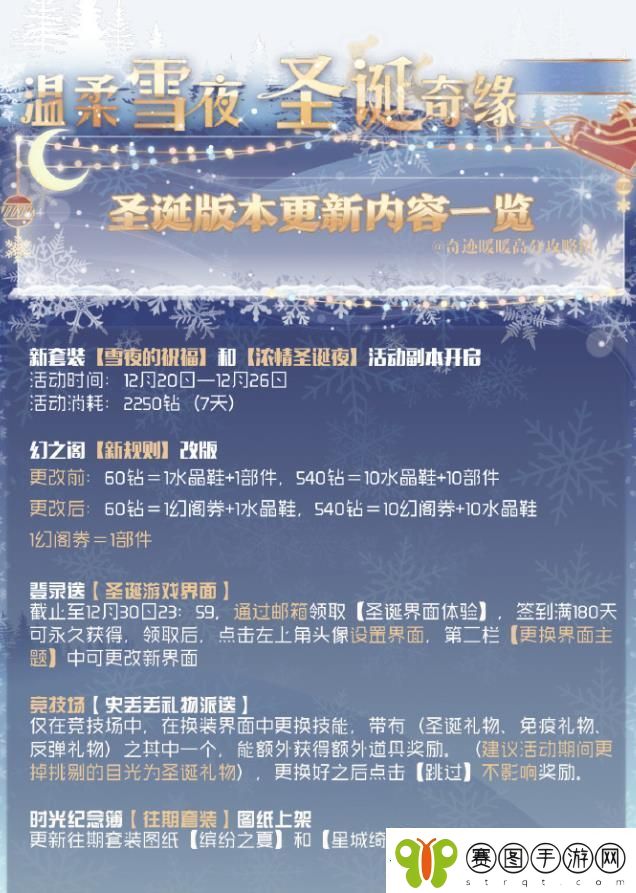 奇迹暖暖圣诞节更新了哪些内容