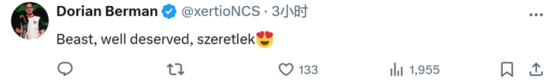 torzsi获选今年Top20