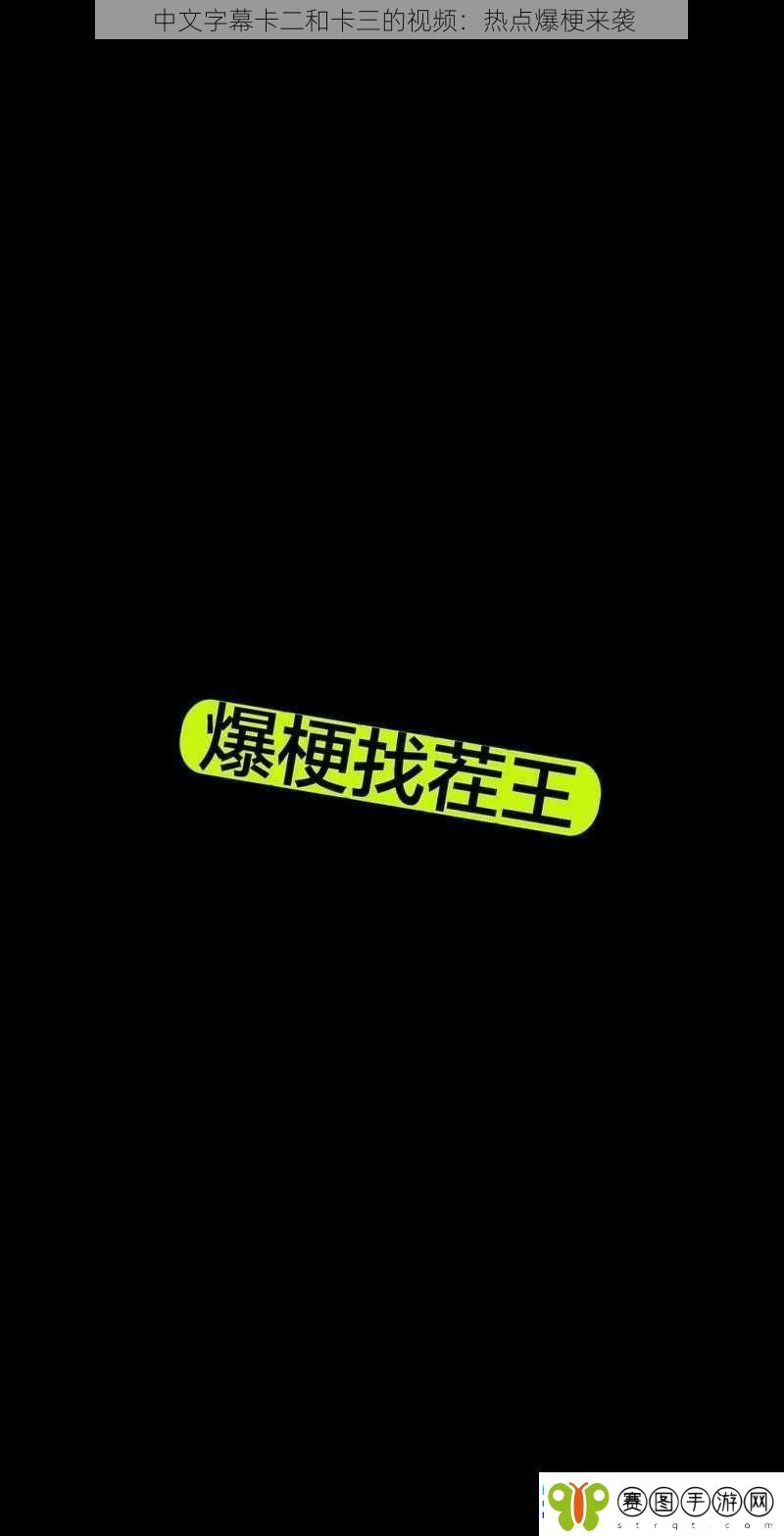 中文字幕卡二和卡三的视频