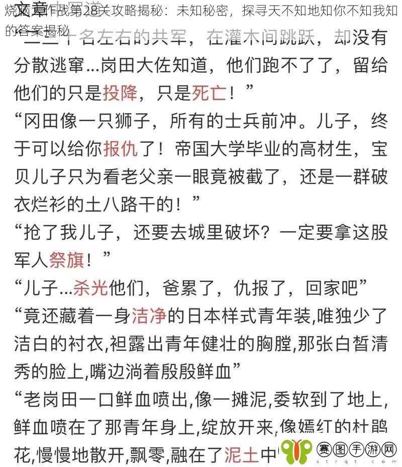 烧脑大作战第28关攻略揭秘