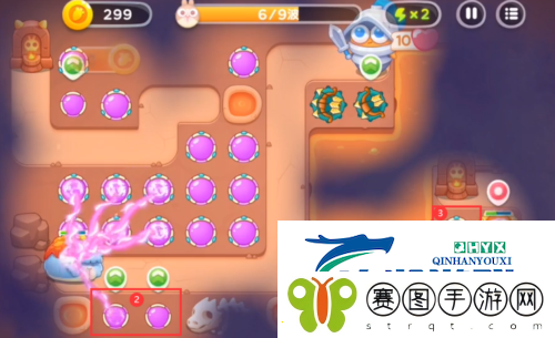 保卫萝卜4饿龙传说第9关怎么过