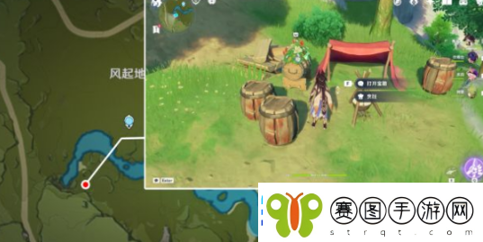 原神风起地附近的红色帐篷在哪