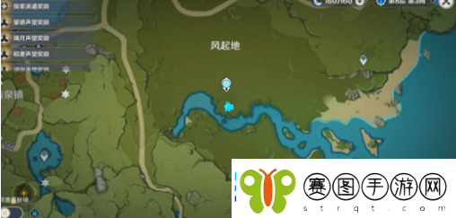 原神风起地附近的红色帐篷在哪