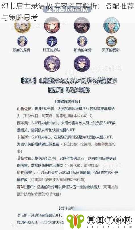 幻书启世录温故阵容深度解析