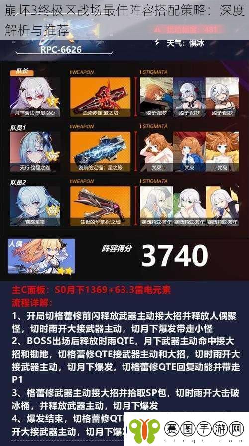 崩坏3终极区战场最佳阵容搭配策略