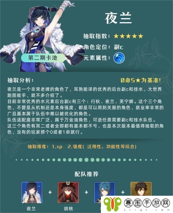 原神4.8卡池角色抽哪个角色好