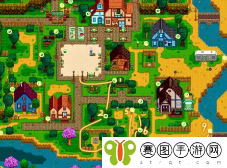《星露谷物语》复活节彩蛋路线分布图一览