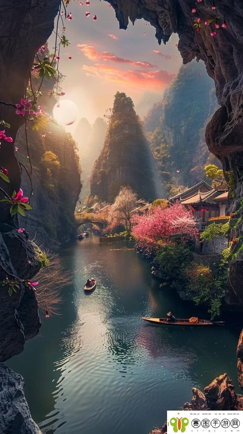 温暖回忆母亲的桃花源里流水