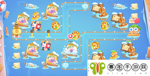 保卫萝卜4暖暖汤泉第5关攻略